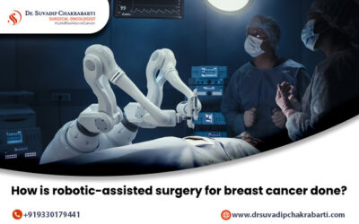 How is robotic-assisted surgery for breast cancer done?